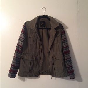 Cute pattern military style jacket